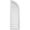 Ekena Millwork Quarter Round Top Right Surface Mount PVC Gable Vent w/ 2"W x 1-1/2"P Brickmould Frame, 14"W x 42"H GVPQR14X4202SF - alternate 1